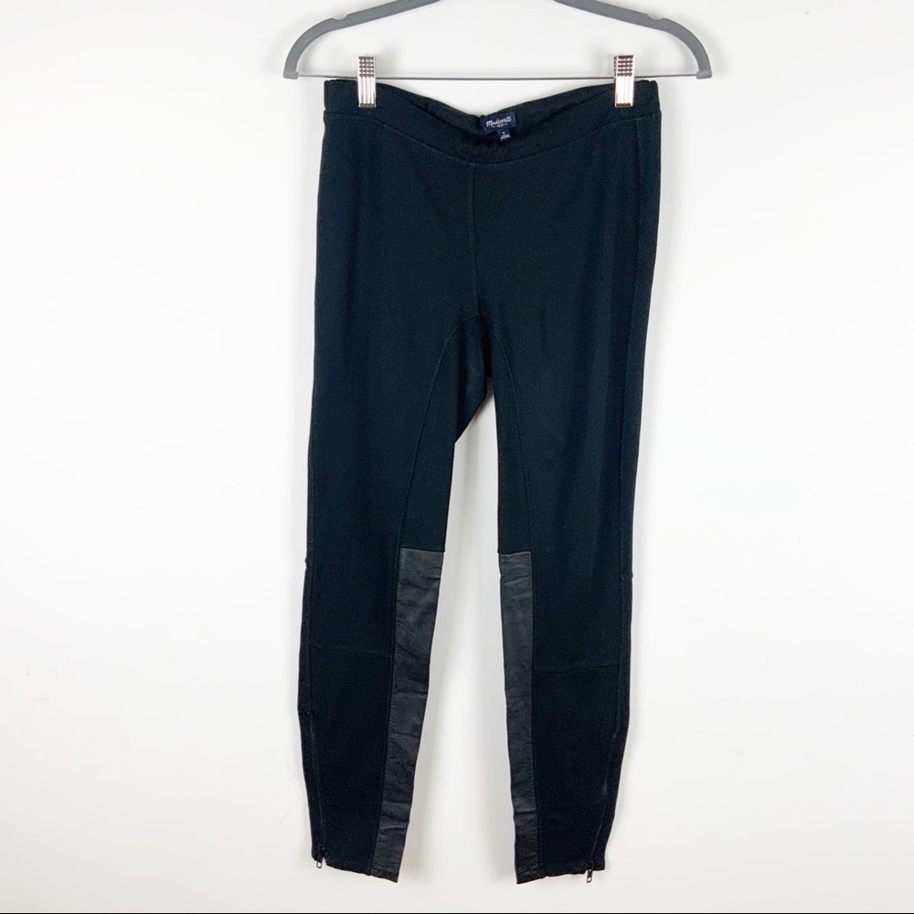 Madewell Biker Leggings Leather Bottom
